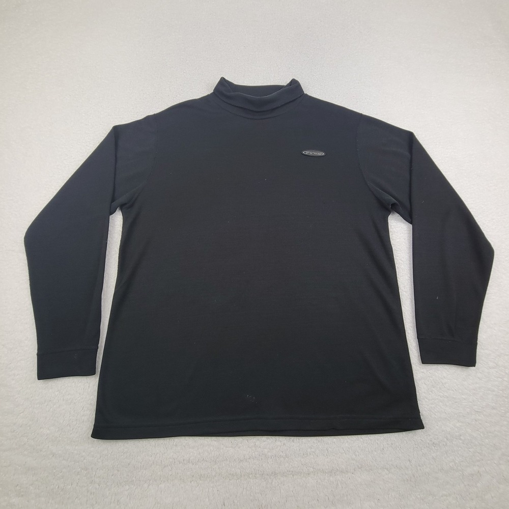 Harley-Davidson FXRG‎ Pullover Shirt Mens Large Black Mock Neck Long Sleeve USA